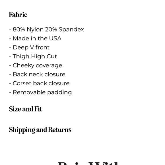 NWT Dippin’ Daisy’s Cheryl Low Cut V-Neck One Piece Bride Bachelorette Vacation - Picture 16 of 16